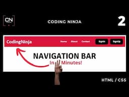How to Create A Navigation Bar using HTML and CSS | Coding Ninja