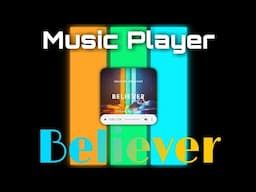 Working 🎵 Music Player 🎵(Song = Believer) in HTML || Pure HTML & CSS || How to Made this ? 🎵🎵