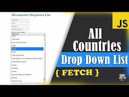 All Countries Drop Down List | HTML Select Country Name