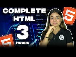 Learn Complete HTML In One Shot | Beginner To Pro | Full Stack Web Developer Course 2023-24