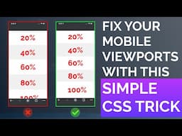 Fix your mobile viewport's with this simple css trick